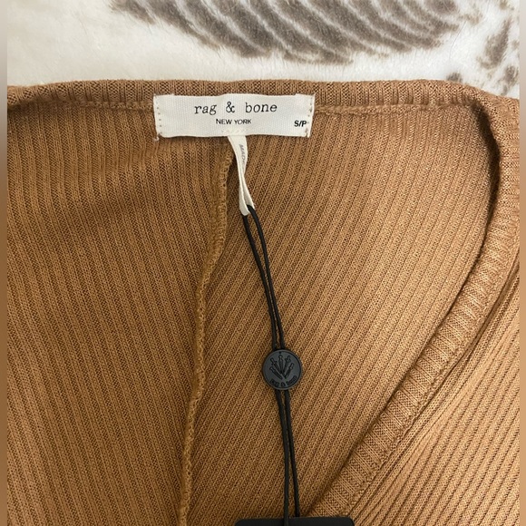 Rag & Bone The Knit Rib Bias Dress in Camel in size S - Picture 6 of 9